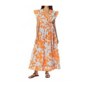 NEW BINDU cora maxi dress in aurora